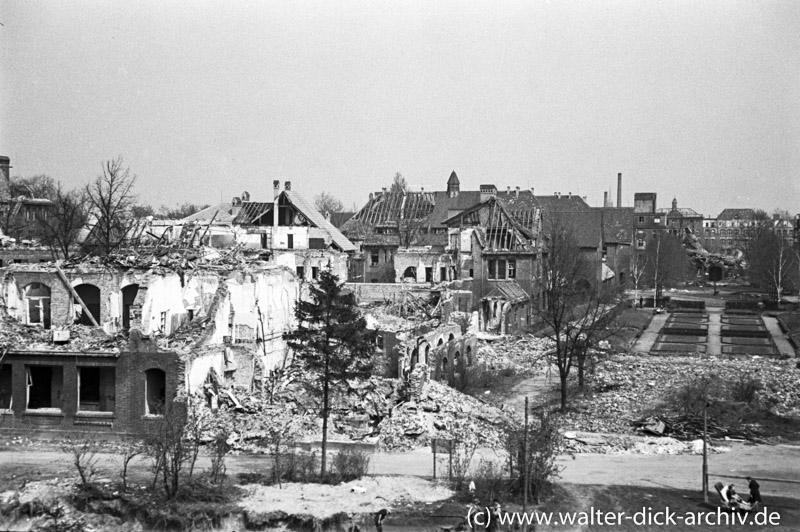 Zerstörungen in der Lindenburg