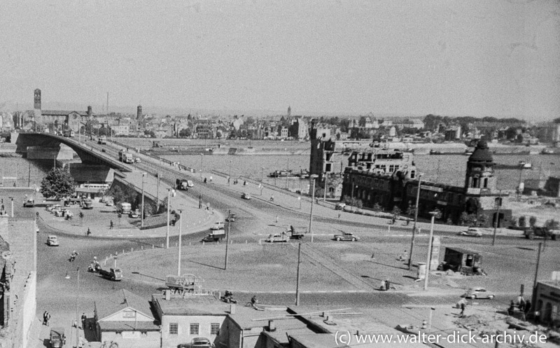 Die neue Rheinbrücke 1949