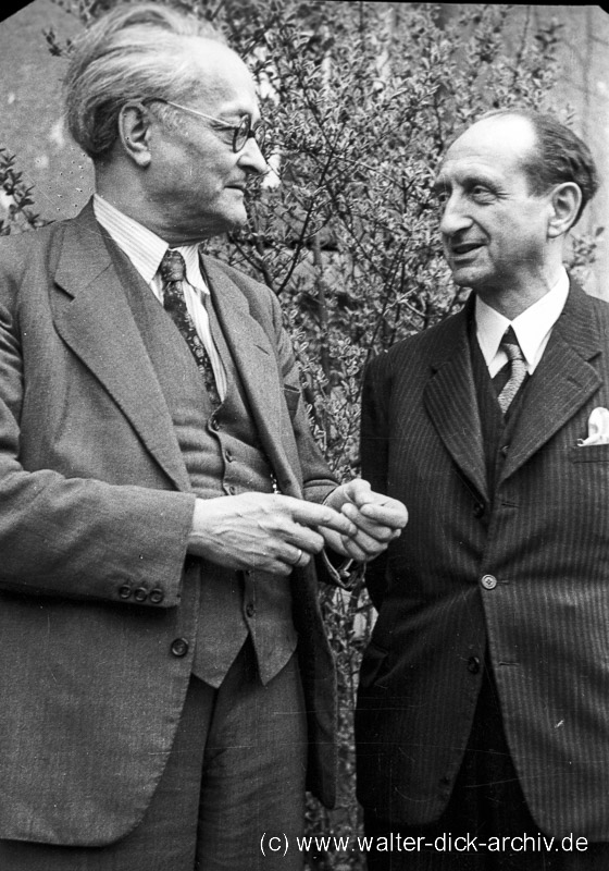 Peter Josef Schaeven und Dr. Ernst Schwering 1947