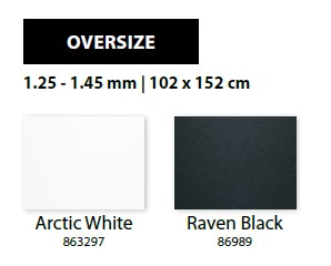 Crescent Passepartout Black Core OVERSIZE 102x152 cm