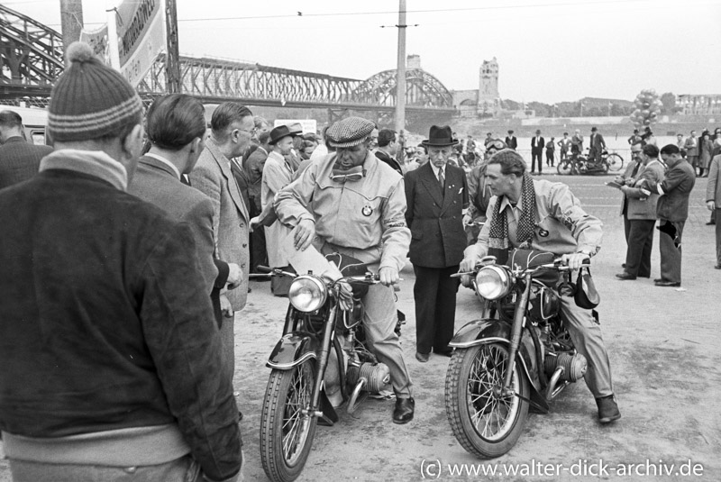 Schorsch Meier bei der Deutschlandfahrt 1950