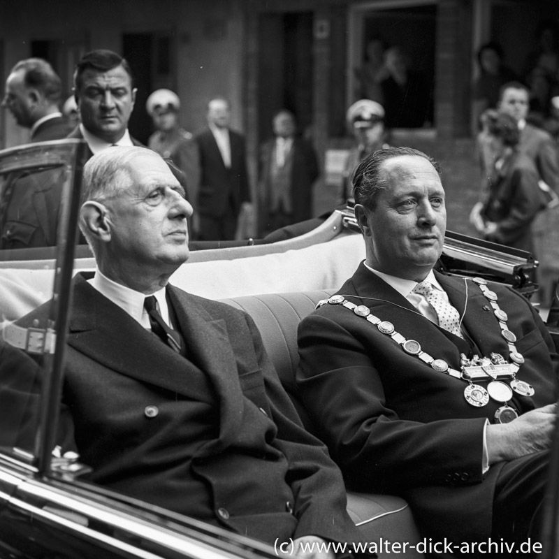 Staatsbesuch von Charles de Gaulle 1962 in Köln