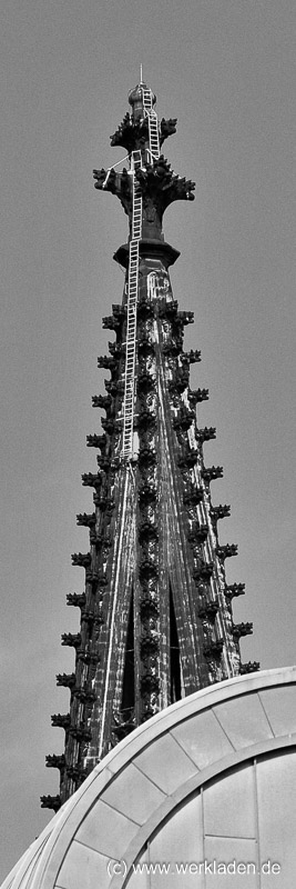 Domspitze in sw Köln Dom Sitze Turm