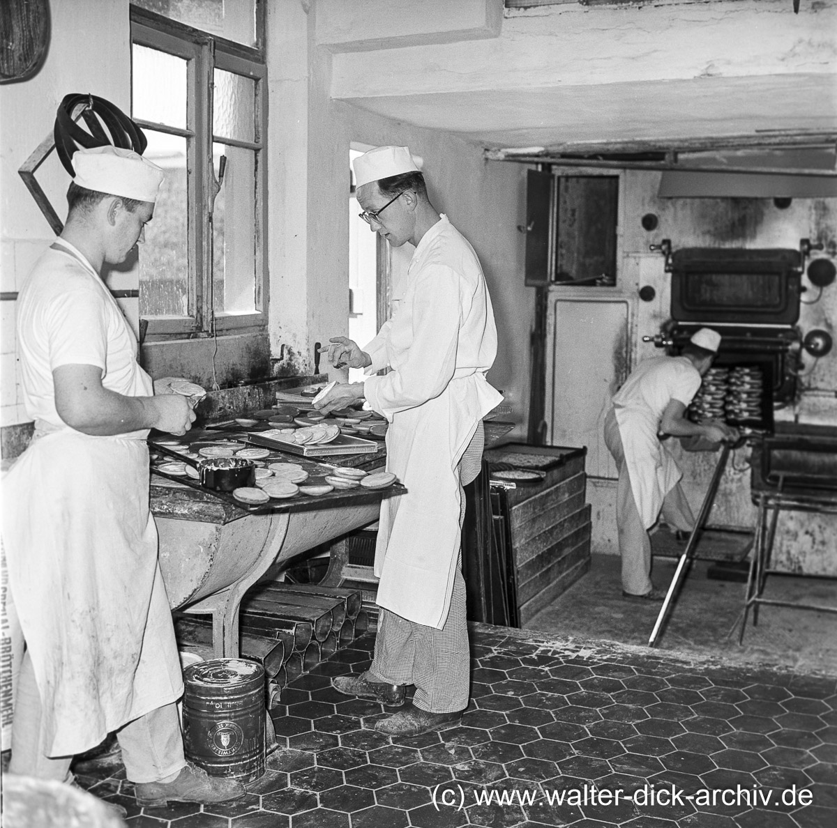 Backstube vor 60 Jahren 1963