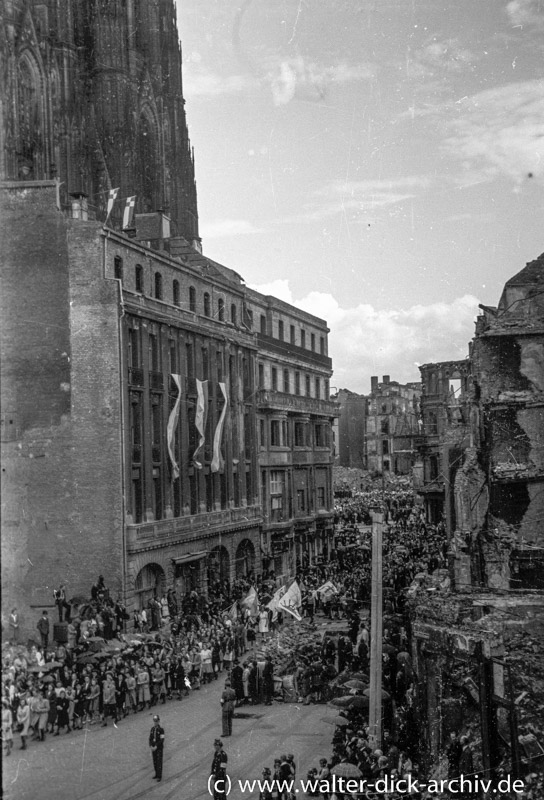 Fronleichnamsprozession in der Nachkriegszeit