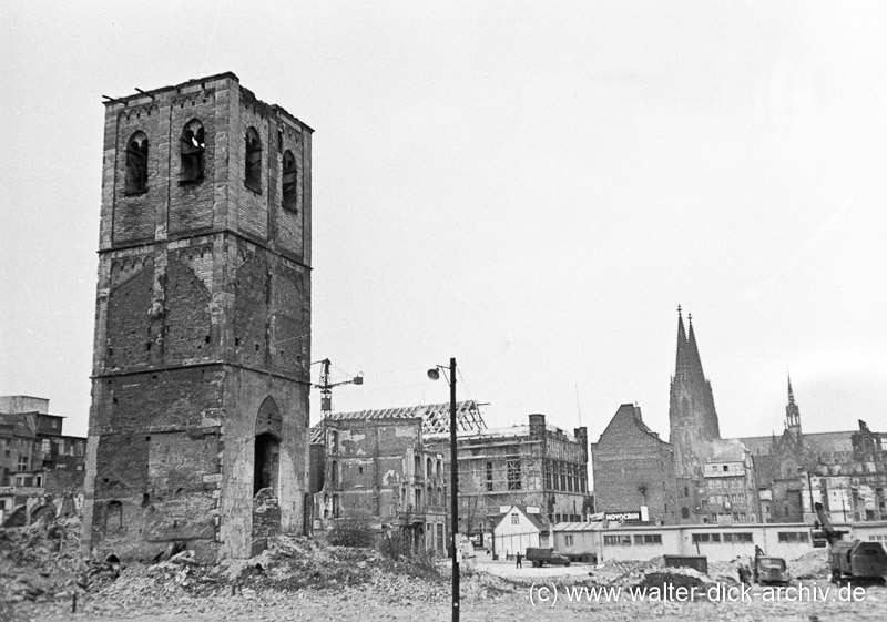 Turm von Klein St. Martin 1950
