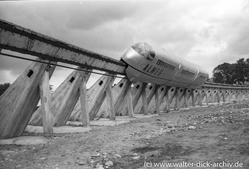 Versuchsstrecke der ALWEG-Bahn 1952