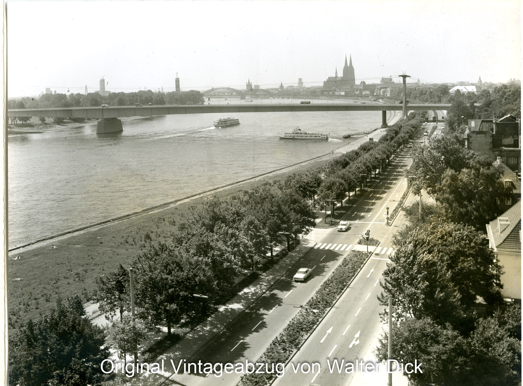 Die neue Zoobrücke um 1966 Die neue Kölner Zoobrücke um 1966