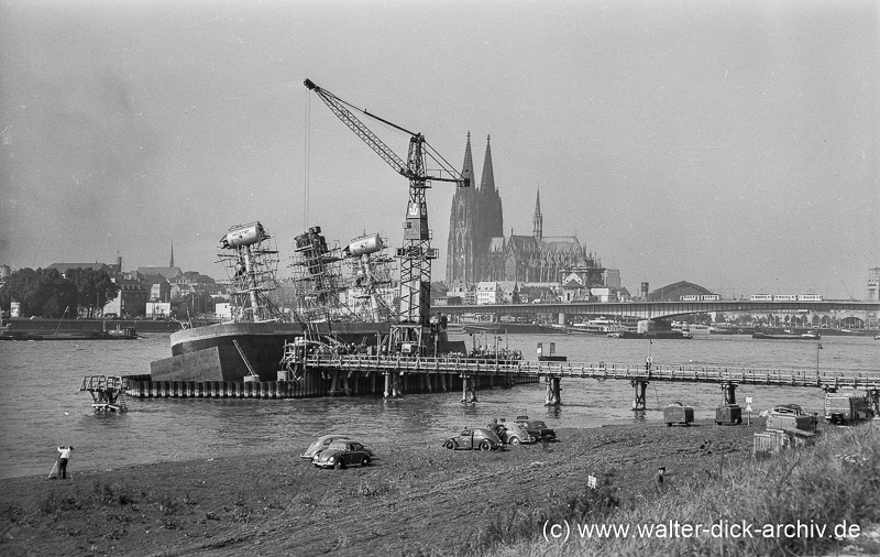 Tragischer Unfall beim Bau der Severinsbrücke