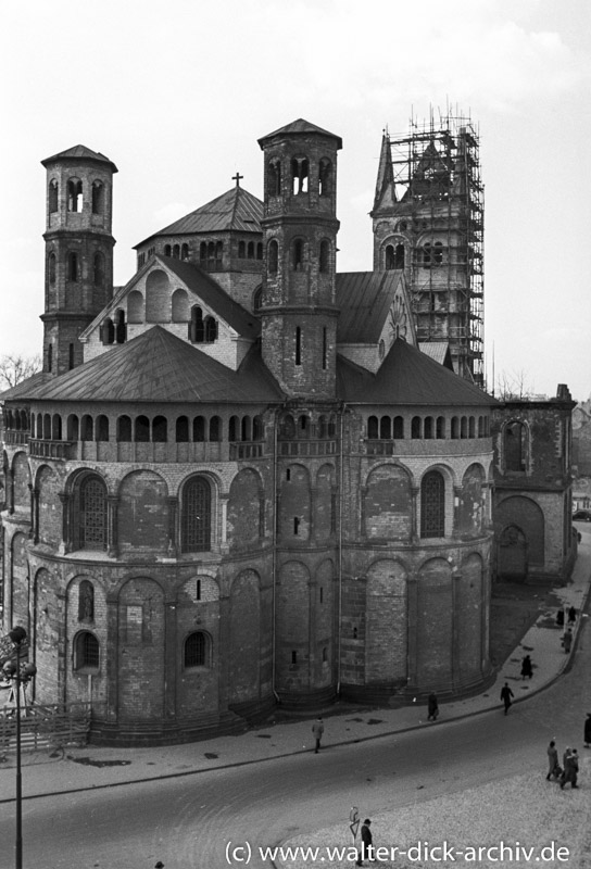 Wiederaufbau von St. Aposteln 1954