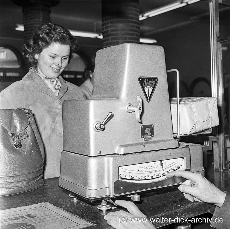 Kriegsblinder Postbeamter  1958