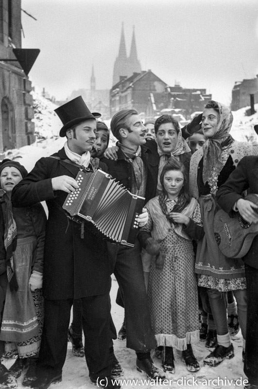 Karneval in der Ritterstraße 1946