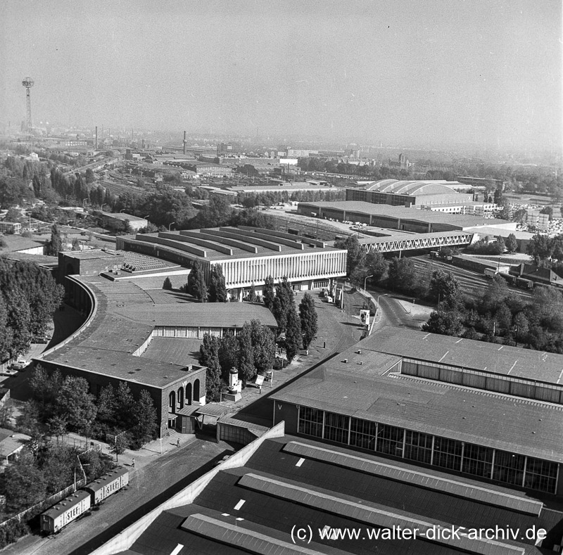 Messehallen, Staatenhaus und alte Sporthalle 1962