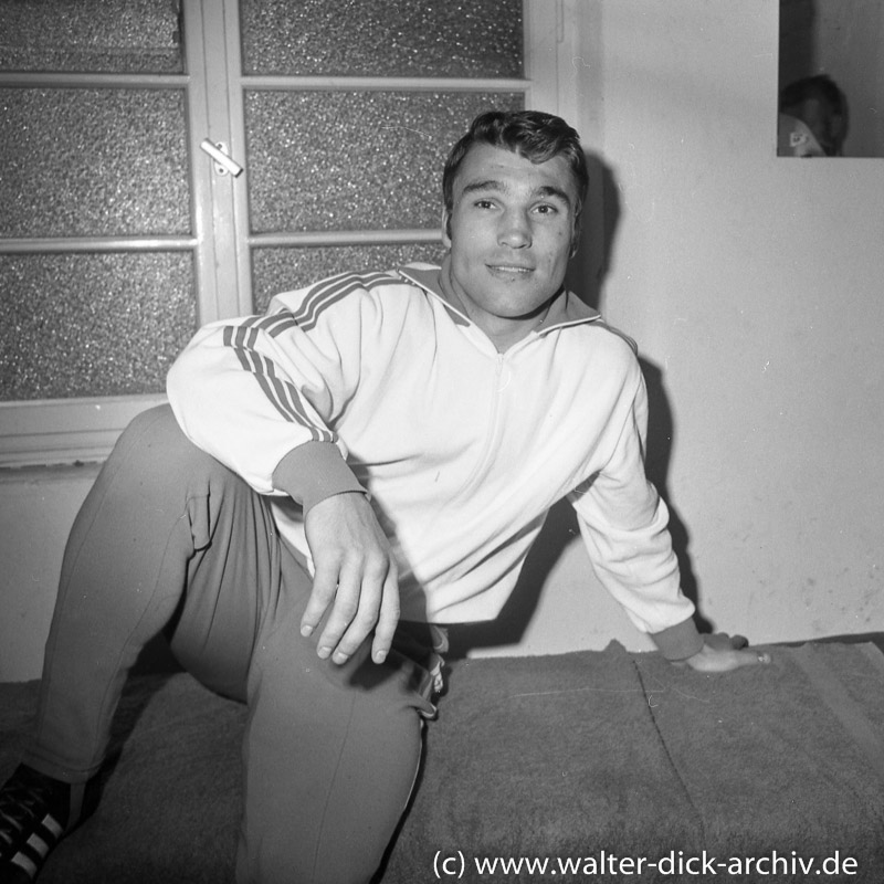 Jupp Elze vor seinem letzten Kampf 1968