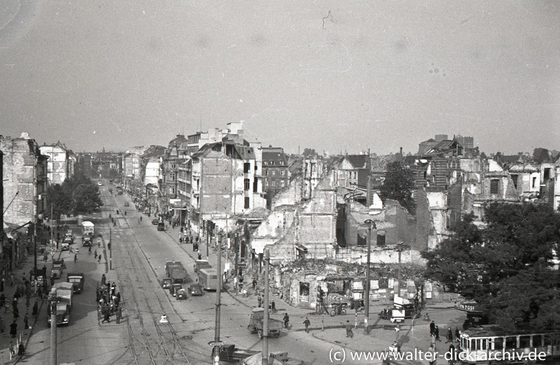 Blick vom alten Kölner Opernhaus 1946