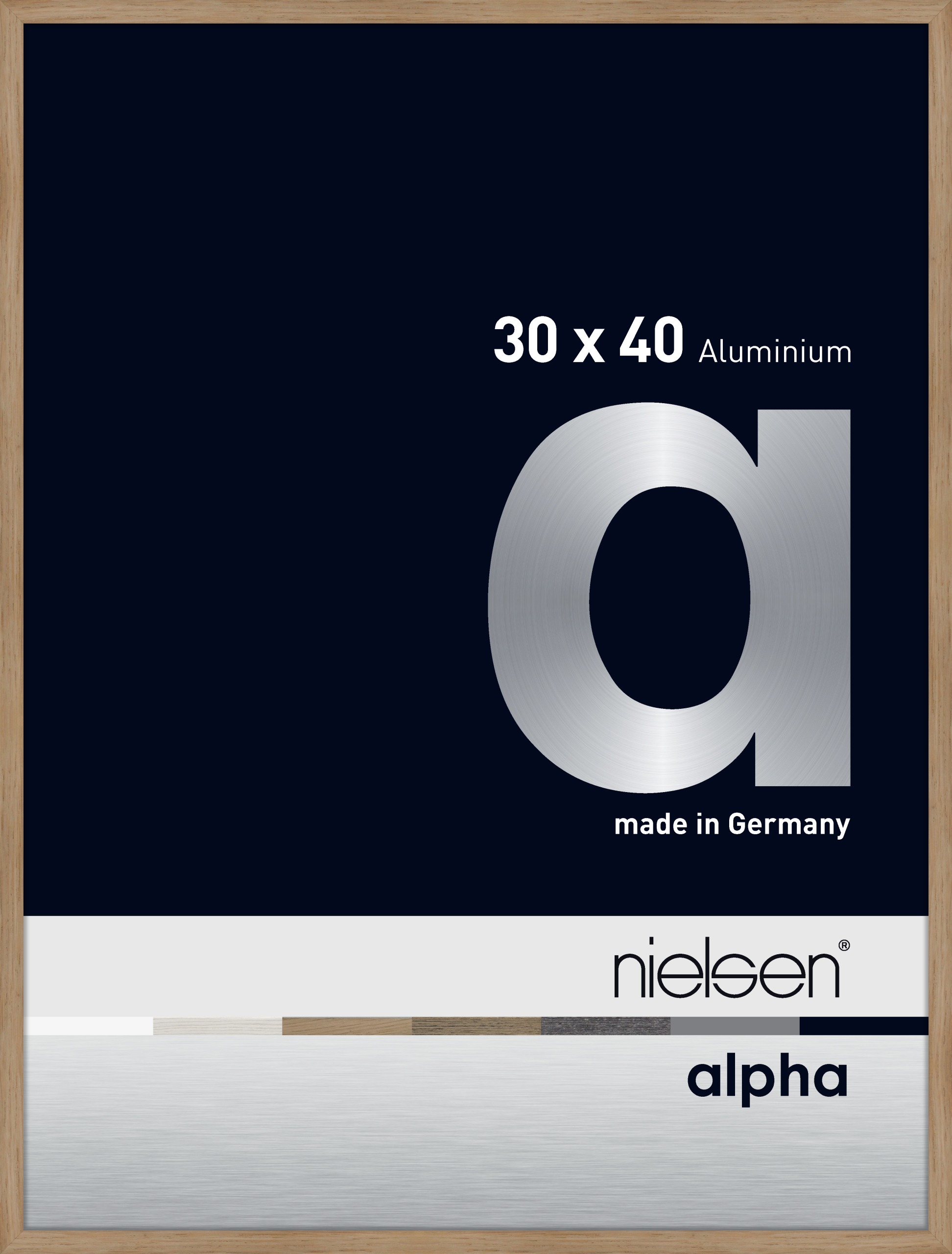 Nielsen Alpha Premium-Alurahmen furniert