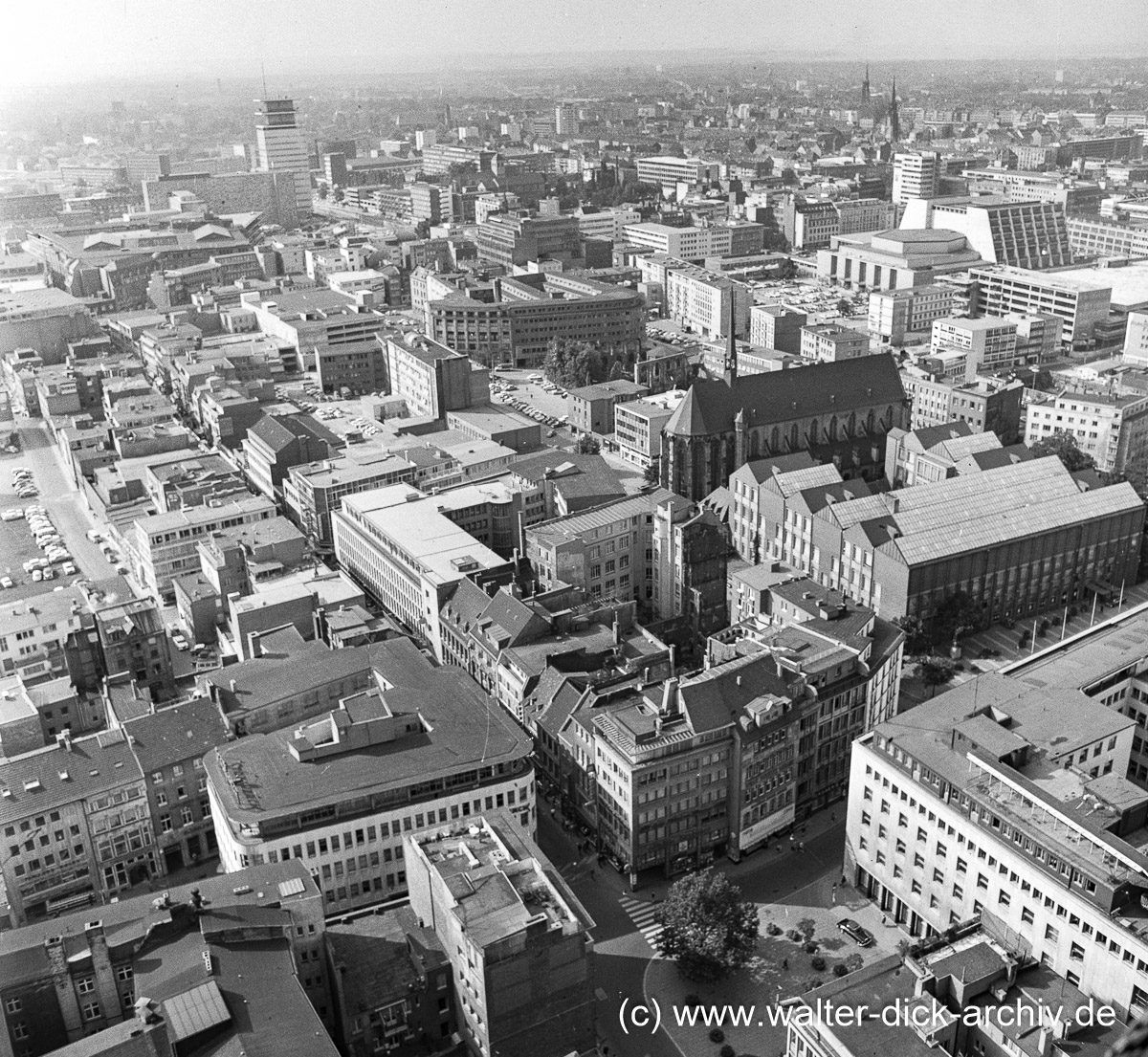 Blick vom Dom nach Südwesten 1966