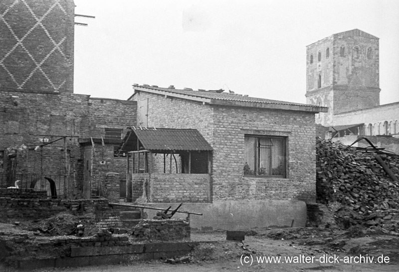 Behelfsunterkunft im Ursulaviertel 1948
