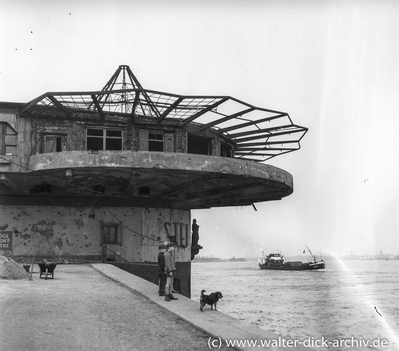 Die kriegszerstörte Bastei 1953