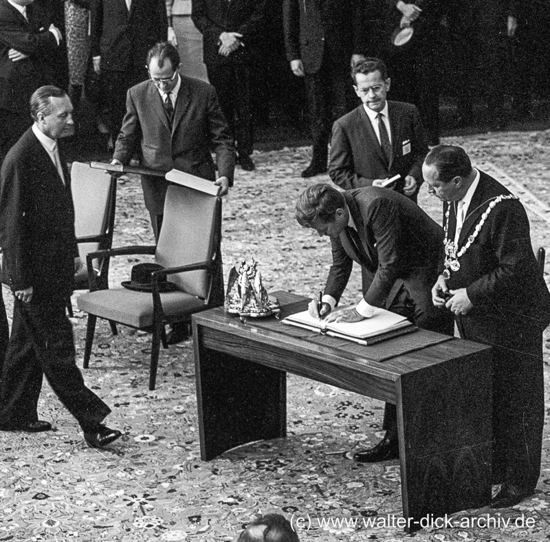 J.F. Kennedy im Kölner Rathaus 1963