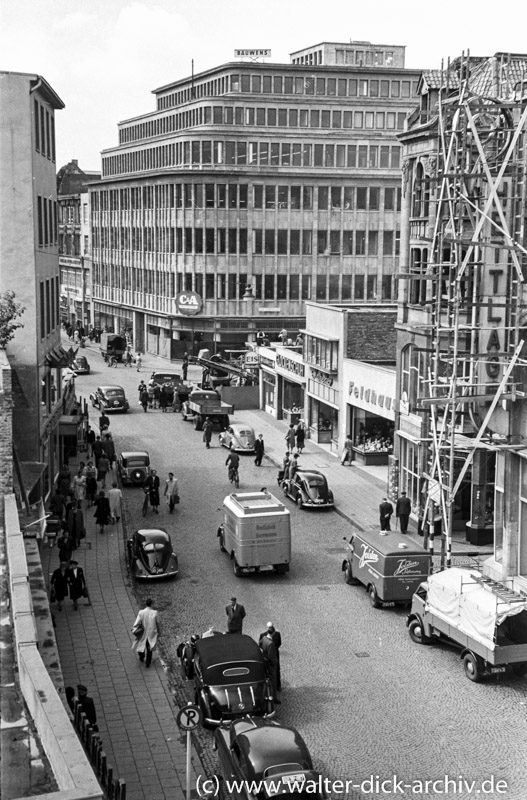 Dichter Verkehr auf der Schildergasse