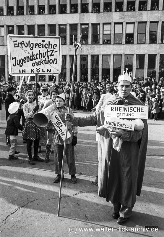 Fußgruppe beim Veedelszoch 1953