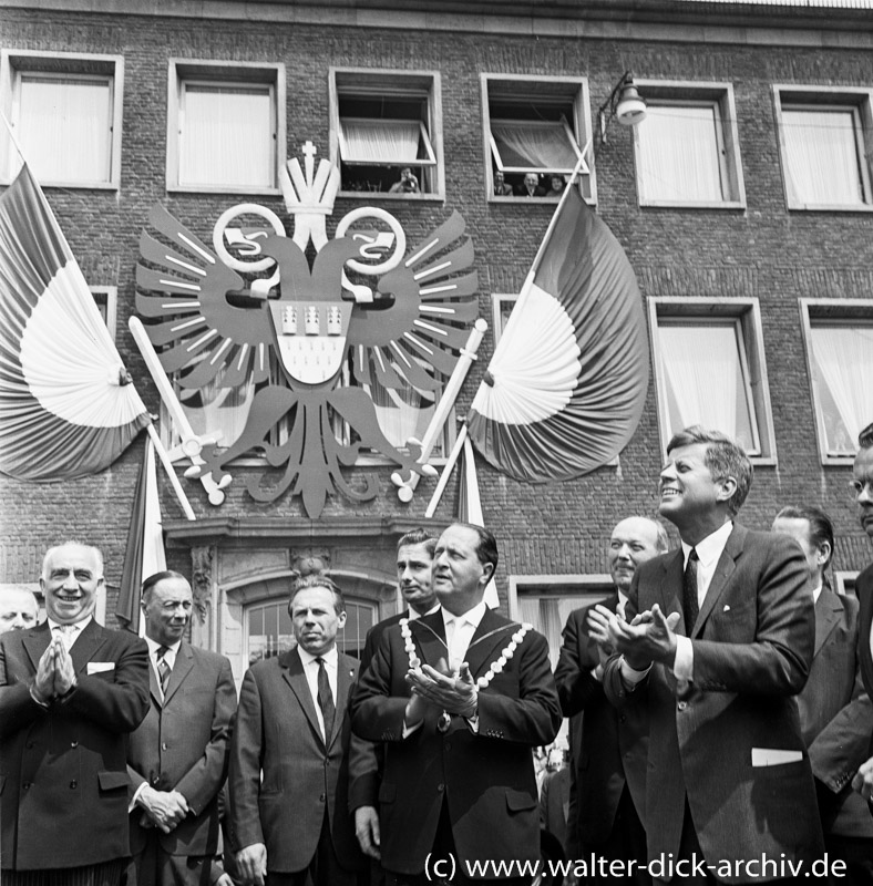 Präsident Kennedy zu Besuch in Köln 1963
