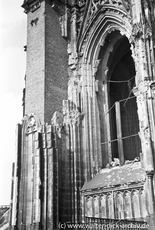 Kriegsschäden am Kölner Dom