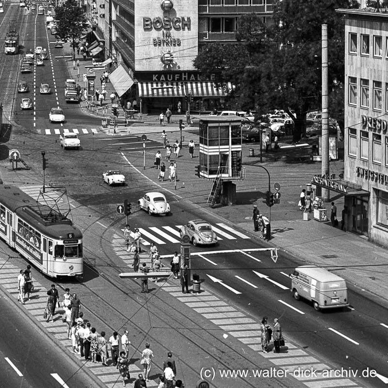 Rudolfplatz und Hohenzollernring 1964