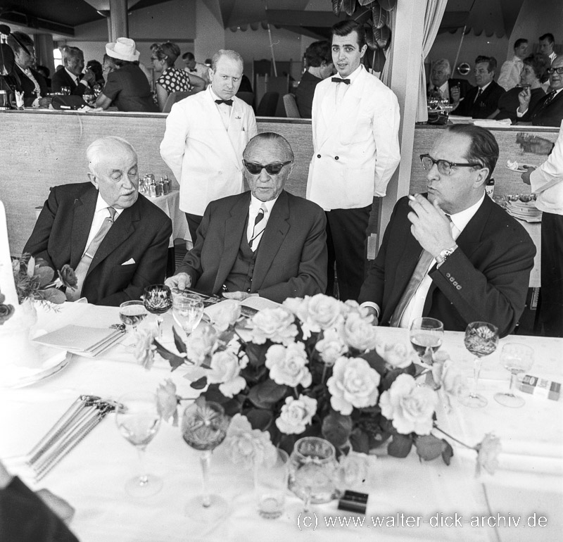 Bankett in der Bastei Besuch Adenauers 1965