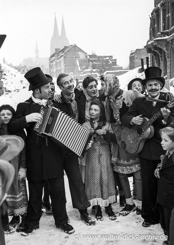 Karneval in der Ritterstraße 1946