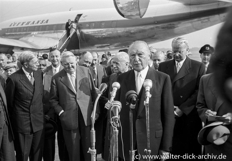 Konrad Adenauer reist nach Moskau 1955