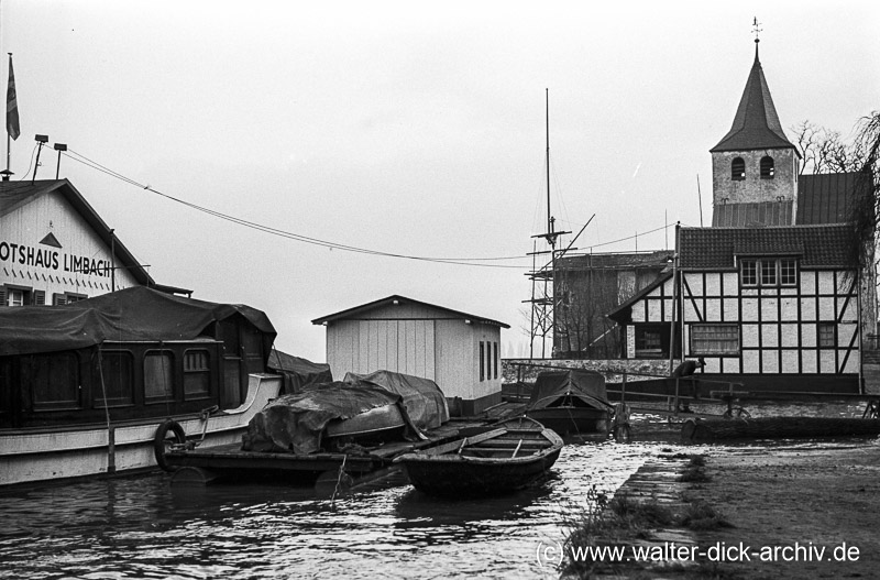 Hochwasser in Rodenkirchen 1950