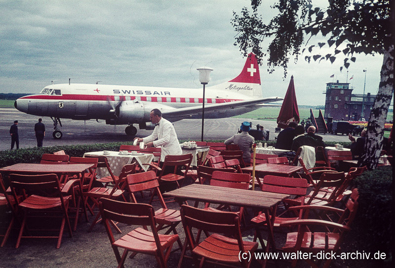 Farbdia - Flughafen Köln Bonn 1961