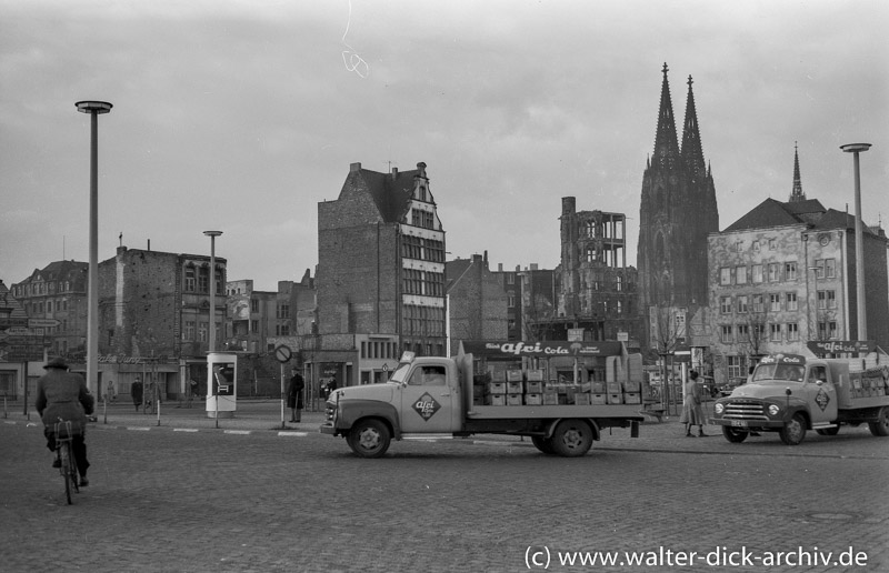 Afri Cola Lkw von Ford auf dem Heumarkt