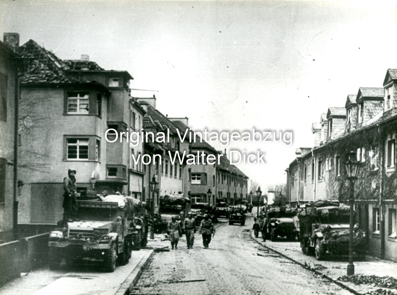 Amerikanische Besatzung in Bickendorf Grüner Brunnenweg Köln 1945