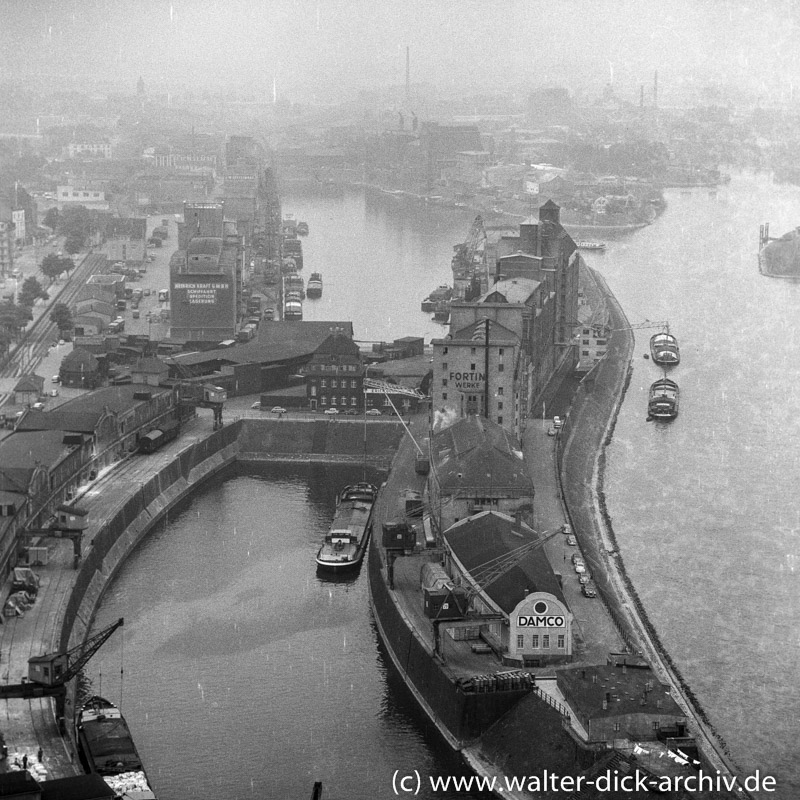 Berger Hafen Düsseldorf 1950er Jahre