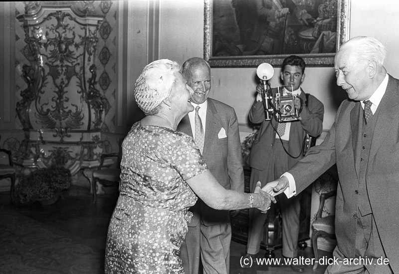 Begrüßung des Bundespräsidenten 1958