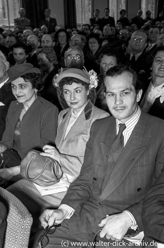 René Deltgen bei der Eröffnung der photokina-1951