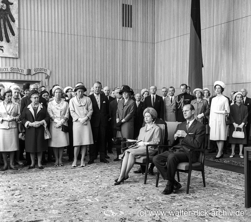 Empfang im Rathaus - Königin Elisabeth II. 1965