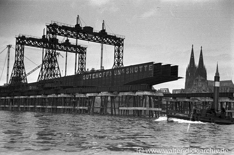 Wiederaufbau der Deutzer Brücke