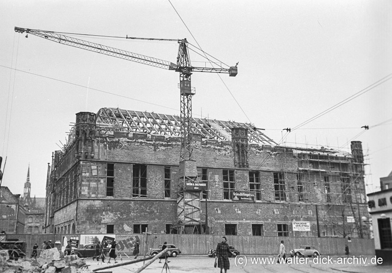 Wiederaufbau des Gürzenich 1948