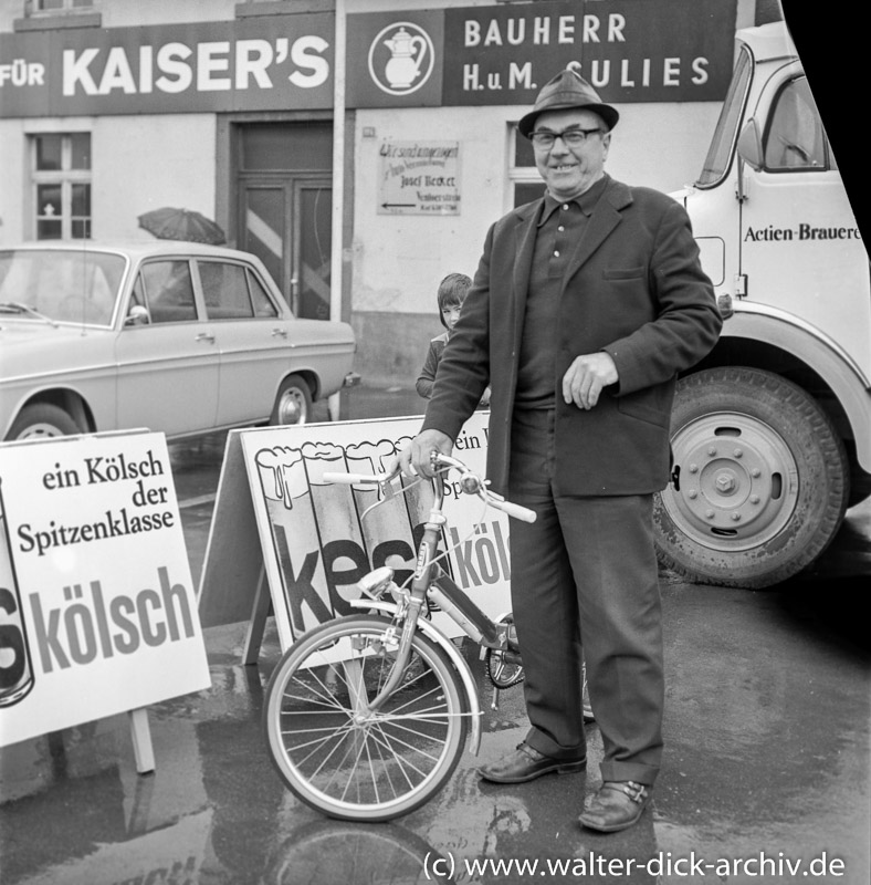 Werbemaßnahmen für KESS Kölsch 1969