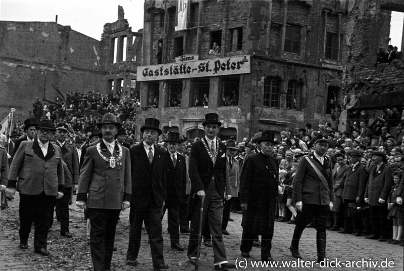 Abordnungen der Schützenbruderschaften 1948