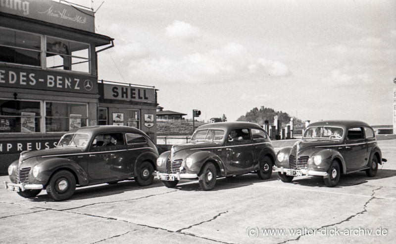 Der "Buckeltaunus" auf dem Nürburgring 1950