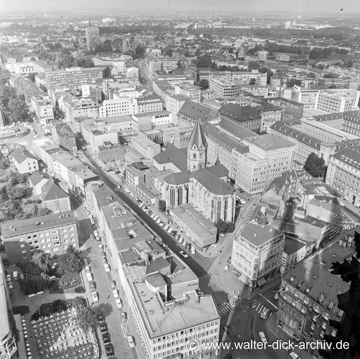 Blick vom Dom Richtung Nordwesten 1970