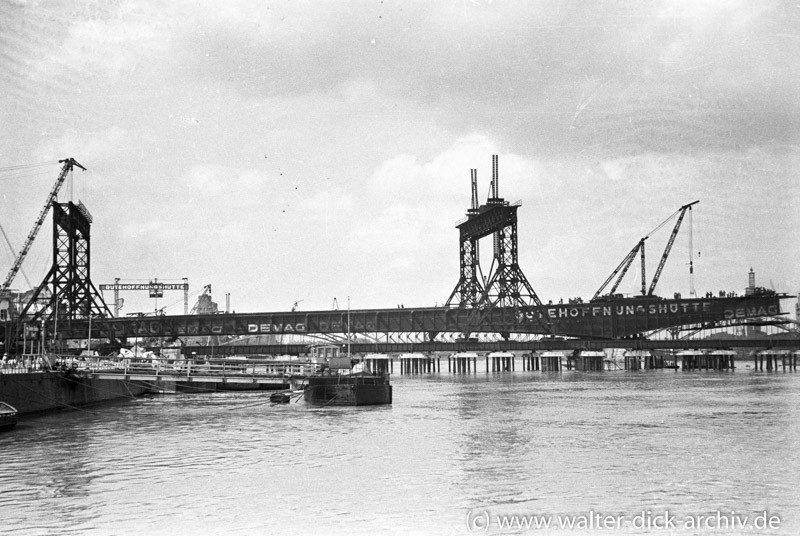 Bau der neuen Köln-Deutzer Brücke