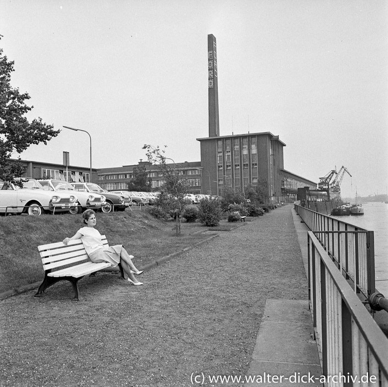 Ruhepause vor den Ford Werken in Köln