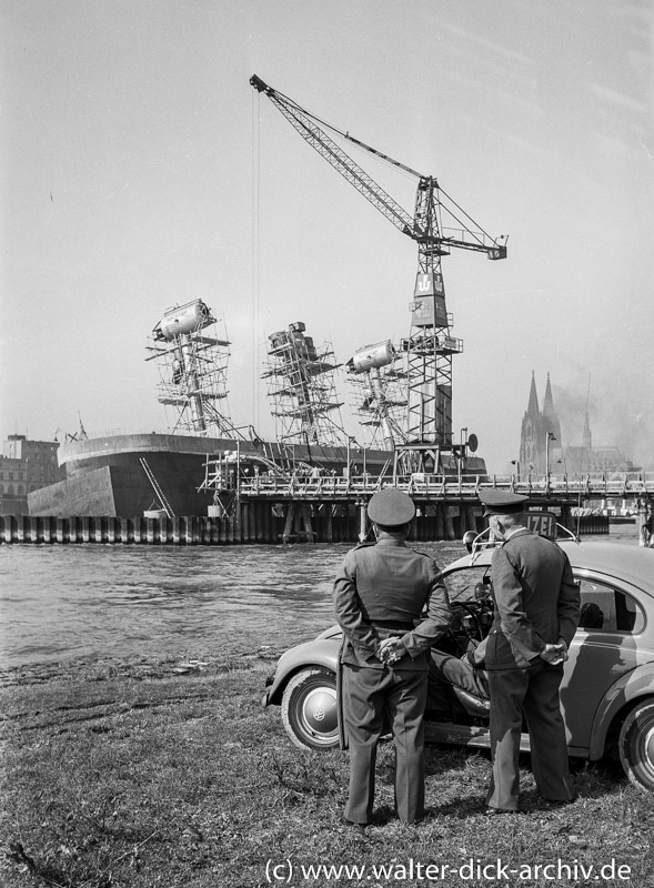 Unfall beim Bau der Kölner Severinsbrücke