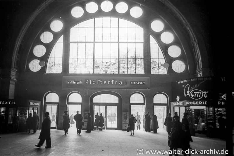 Der alte Hauptbahnhof 1954